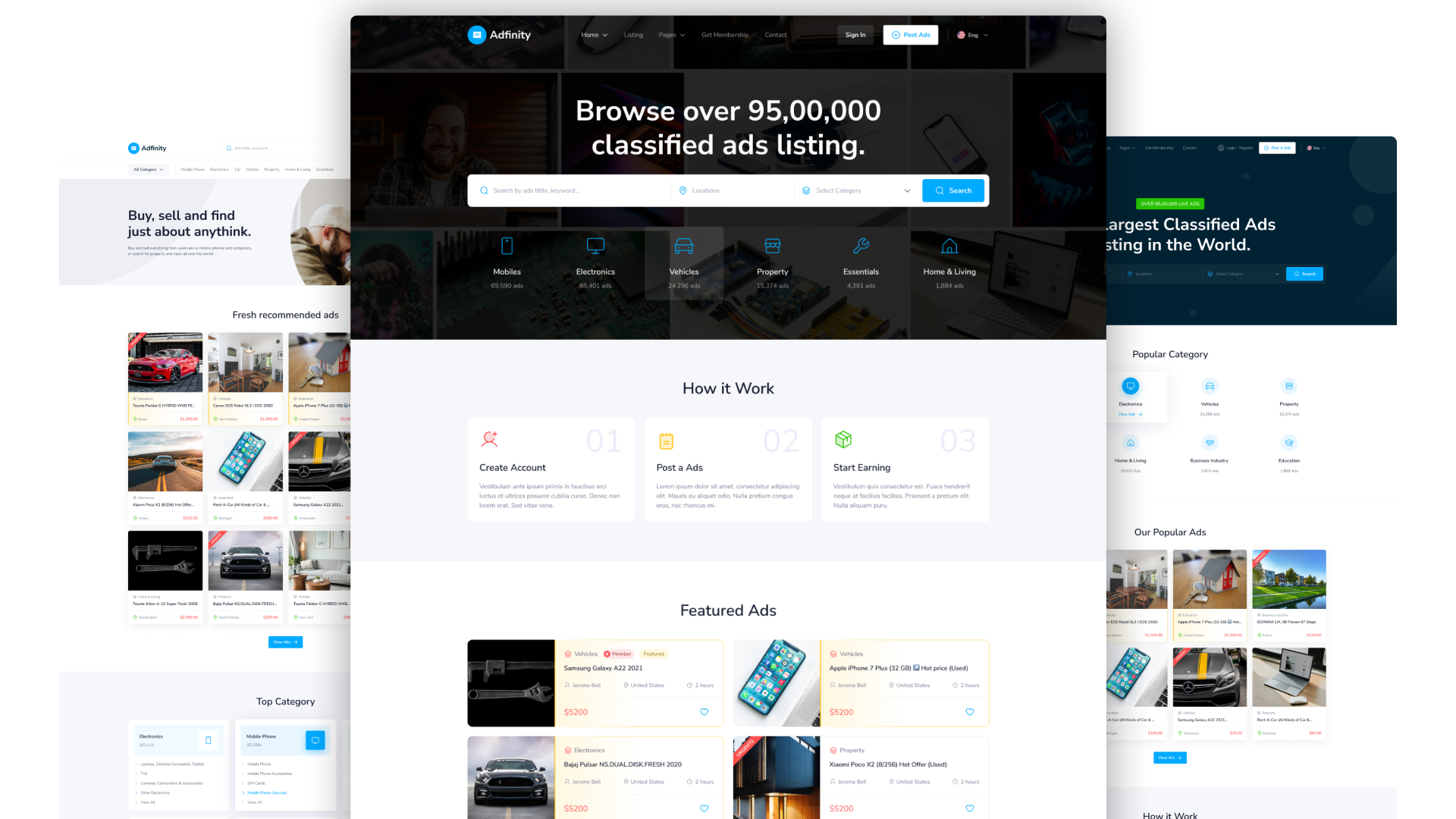 Onest - Classified Ads Listing Figma Template image