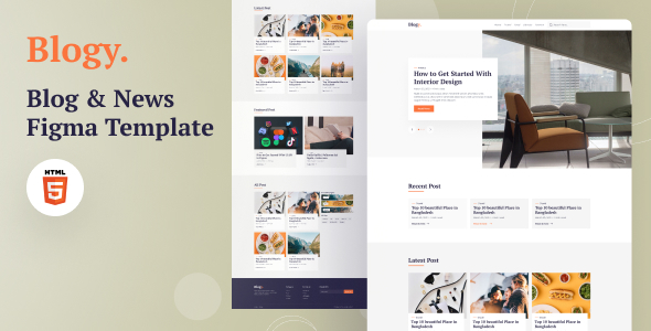 Blogy - Blogsite HTML Template image